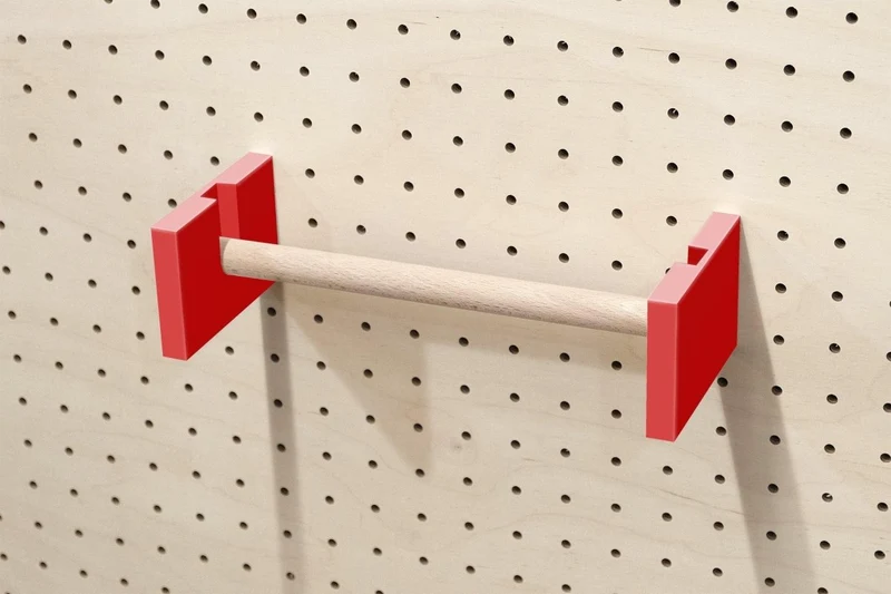 Porte-rouleau essuie-tout mural pour pegboard – panneau perforé cuisine