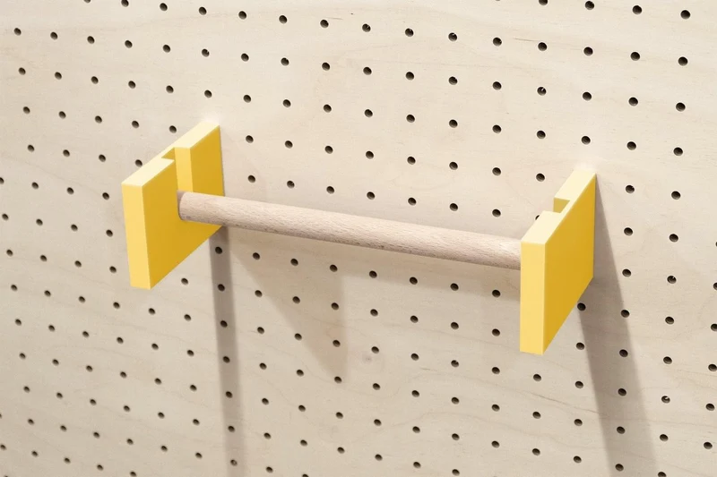 Porte-rouleau essuie-tout mural pour pegboard – panneau perforé cuisine