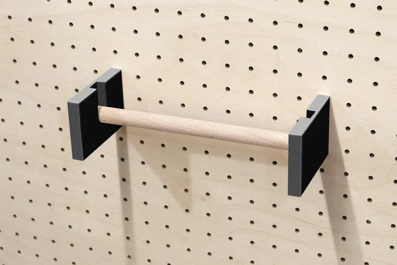 Porte-rouleau essuie-tout mural pour pegboard – panneau perforé cuisine