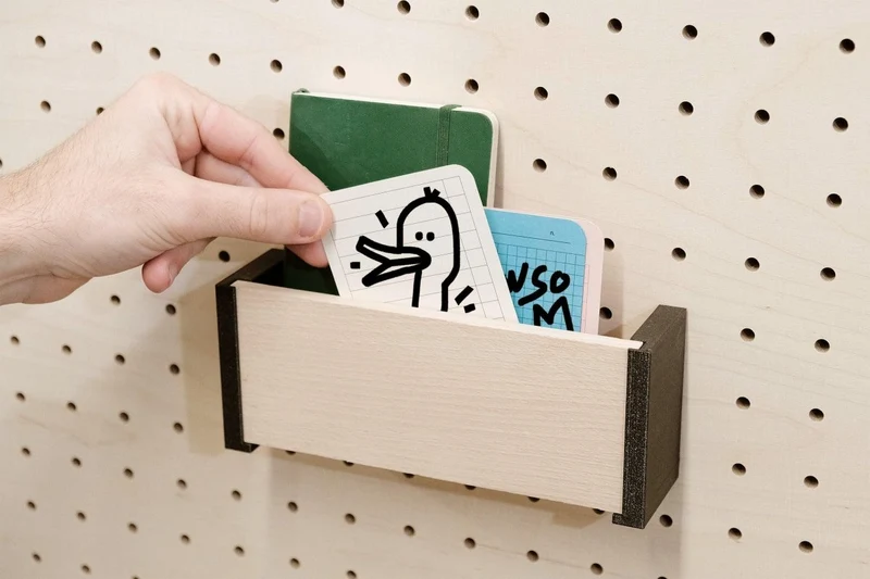Porte-courrier mural pour pegboard – range-lettres panneau perforé