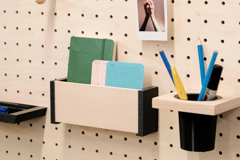Porte-courrier mural pour pegboard – range-lettres panneau perforé