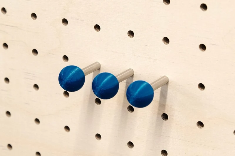 Tourillons colorés pour pegboard – goupilles à bille panneau perforé à l'unité