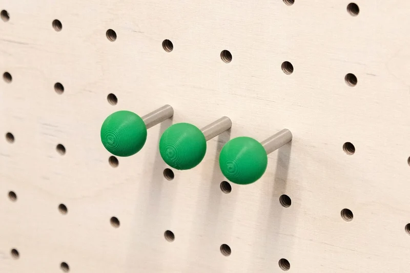 Tourillons colorés pour pegboard – goupilles à bille panneau perforé à l'unité