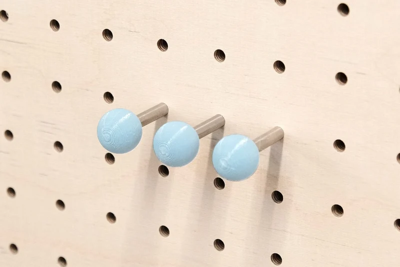 Tourillons colorés pour pegboard – goupilles à bille panneau perforé à l'unité