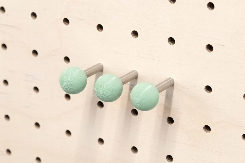 Tourillons colorés pour pegboard – goupilles à bille panneau perforé à l'unité