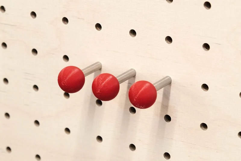 Tourillons colorés pour pegboard – goupilles à bille panneau perforé à l'unité