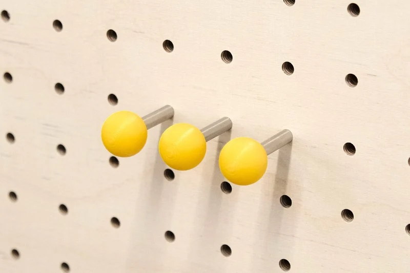 Tourillons colorés pour pegboard – goupilles à bille panneau perforé à l'unité