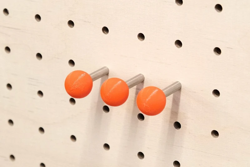 Tourillons colorés pour pegboard – goupilles à bille panneau perforé à l'unité