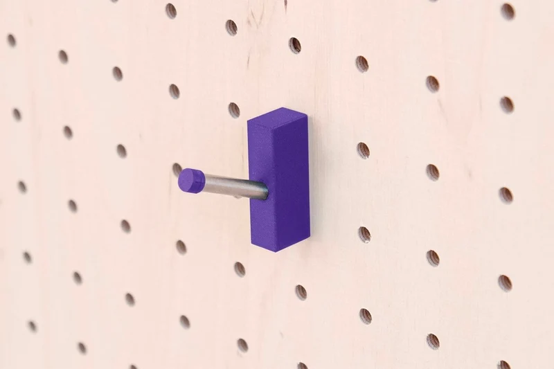 Crochet mural multi-usages pour pegboard – patère panneau perforé