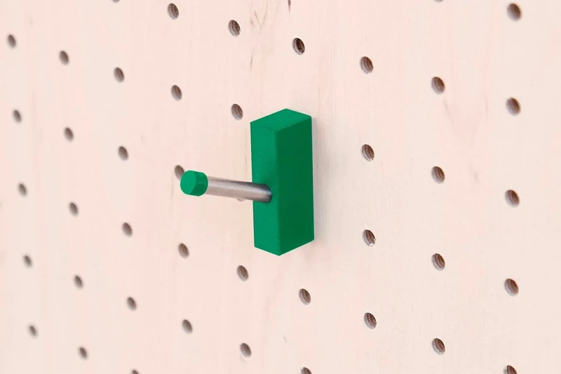 Crochet mural multi-usages pour pegboard – patère panneau perforé