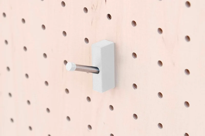Crochet mural multi-usages pour pegboard – patère panneau perforé