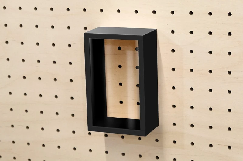 Vitrine à produits pour pegboard – présentoir mural panneau perforé