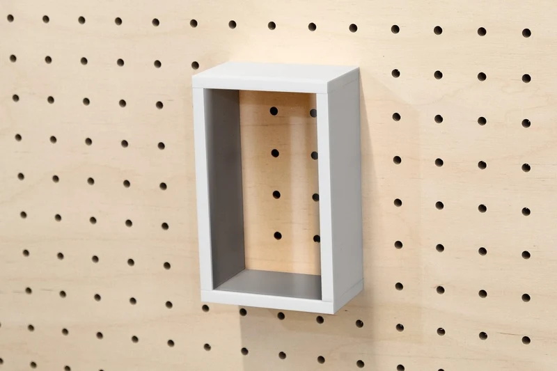 Vitrine à produits pour pegboard – présentoir mural panneau perforé