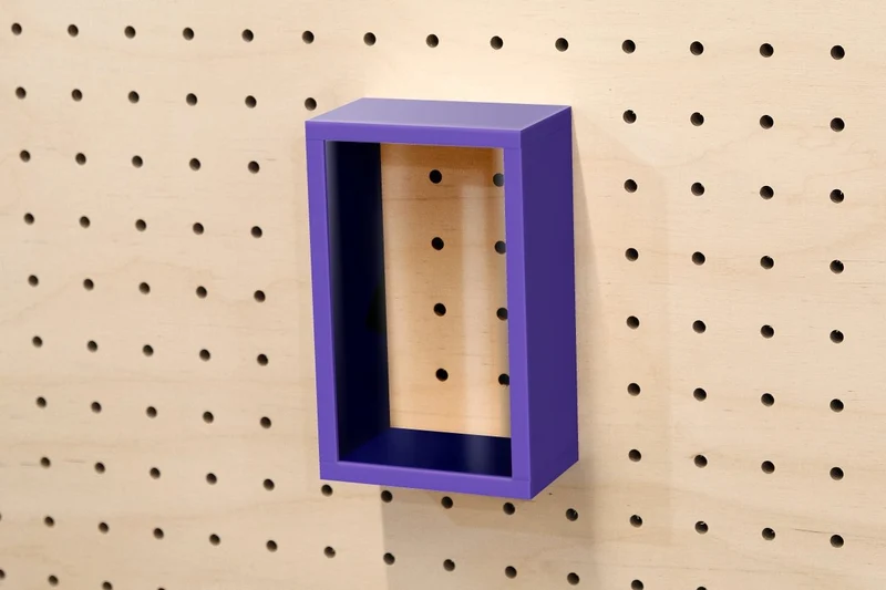 Vitrine à produits pour pegboard – présentoir mural panneau perforé