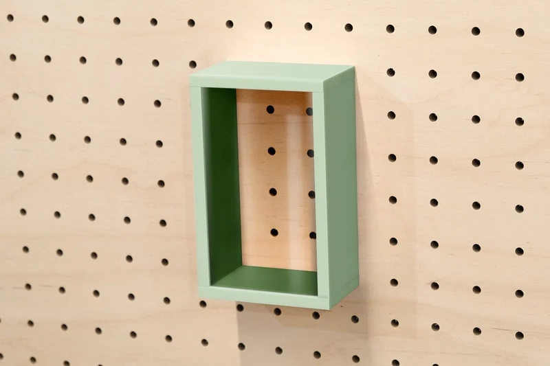Vitrine à produits pour pegboard – présentoir mural panneau perforé