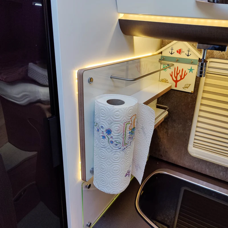 Étagère pour camping-car au lieu de porte-capsule pour Bürstner