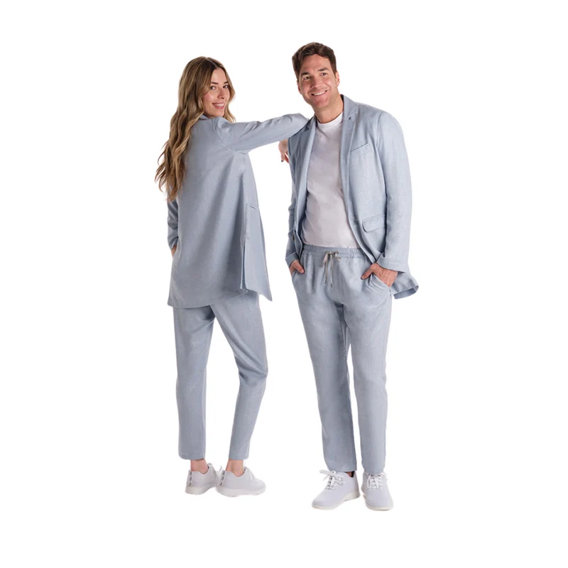 Pantalón Unisex Celeste con Cordón