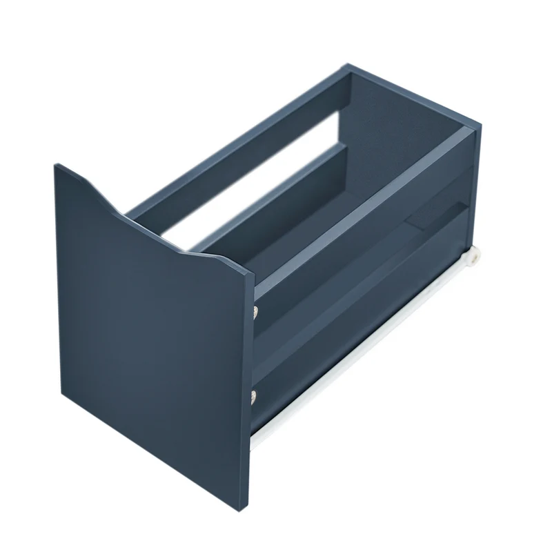 SoBuy BZR191-B Meuble de Rangement Salle de Bain Étroit sur roulettes, Support Papier Toilette avec roulettes