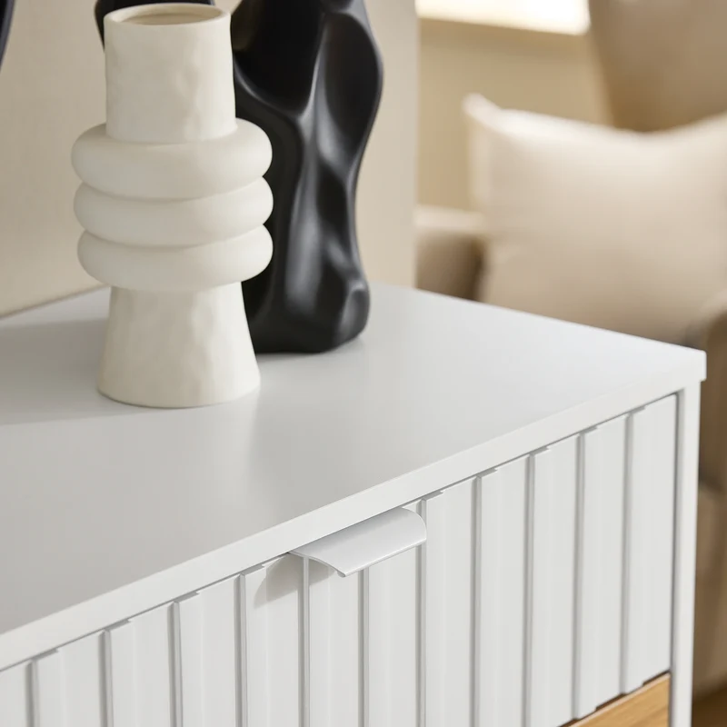 SoBuy FSR174-WN Armoire à Chaussures 2 Abattants et 1 Tiroir, Rangement pour Entrée Couloir – 60x35x110 cm, Blanc et Naturel