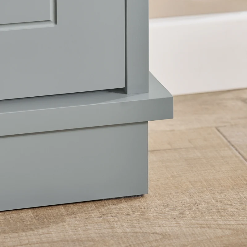 SoBuy FSR99-HG Armoire à Chaussures 2 Abattants Ultra-Slim 18cm, Rangement 6- Paires pour Couloir – 76x18x78 cm, Gris