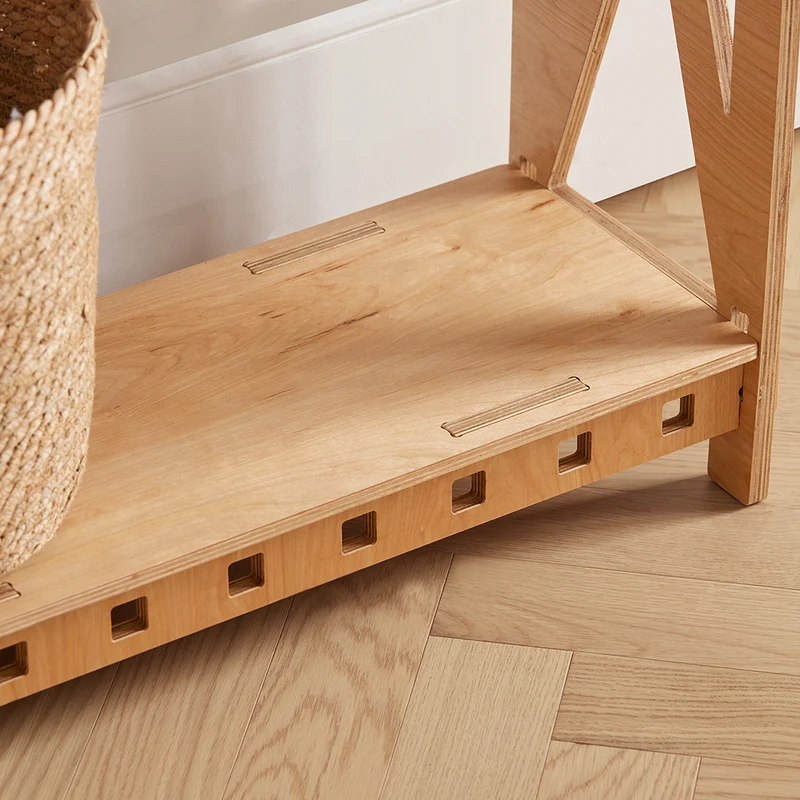 SoBuy HFSB01-N Table Console en Bois, Console Entrée Design, Bouts de Canapé, Table Décorative en Tenons et Mortaises