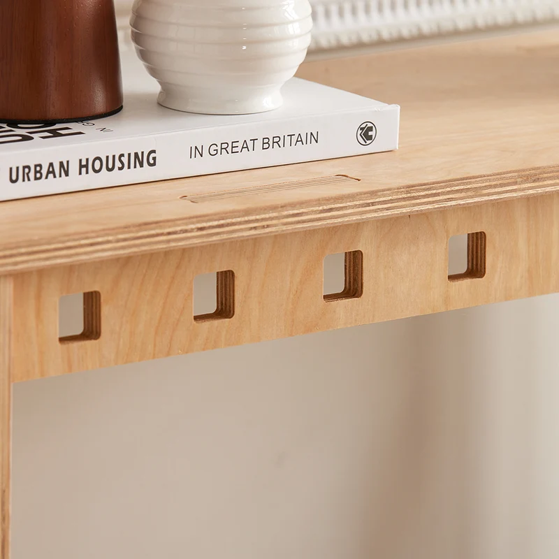 SoBuy HFSB01-N Table Console en Bois, Console Entrée Design, Bouts de Canapé, Table Décorative en Tenons et Mortaises