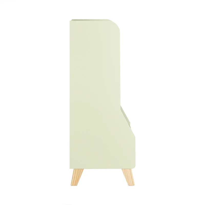 SoBuy KMB90-GR Bibliothèque avec 2 Étagères et 3 Compartiments Ouverts, pour Salon et Chambre, Rangement Optimisé, Design Fonctionnel – L60×P36×H89 cm, Vert