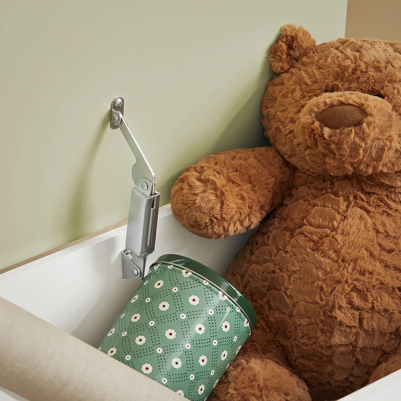 SoBuy KMB91-GR Coffre à Jouets Enfants en Bois, Boîte à Jouets avec Couvercle Rabattable, Organisateur de Jouets