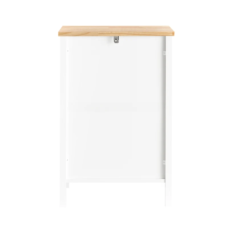 SoBuy FBT126-WN Table de Chevet avec 2 Tiroirs, Table de Nuit, Bout de Canapé, Meuble d'Appoint, Table Téléphone, de Café pour Salon, Chambre, Bureau, Blanc, L40xP30xH60cm