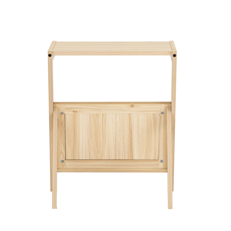 SoBuy FBT122-N Table d'appoint avec Porte-Revues Bout de Canapé Table de Chevet Petite Porte Journaux Table d'appoint
