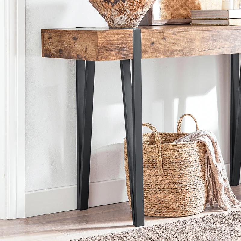 SoBuy FSB88-F Table Console, Bout de Canapé, Table d’Entrée, Meuble d’Entrée, Table d'Appoint, Buffet Table Décorative, Cadre en Métal