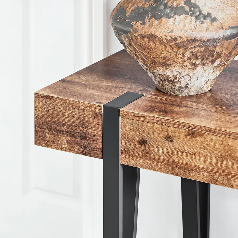 SoBuy FSB88-F Table Console, Bout de Canapé, Table d’Entrée, Meuble d’Entrée, Table d'Appoint, Buffet Table Décorative, Cadre en Métal
