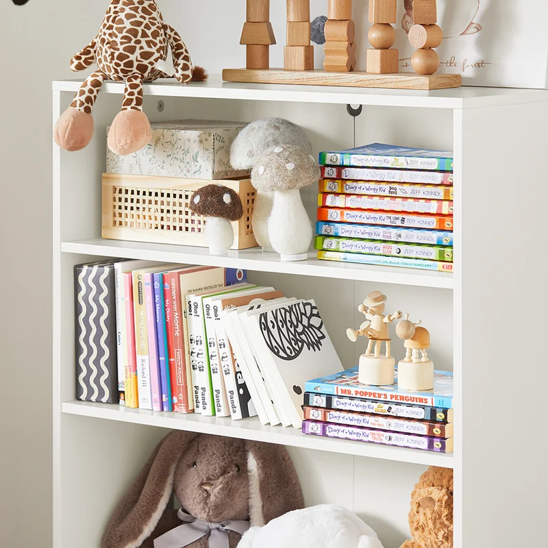 SoBuy KMB68-W Bibliothèque pour Enfant Étagère Enfant Rangement pour Livres et Jouets Meuble Enfant