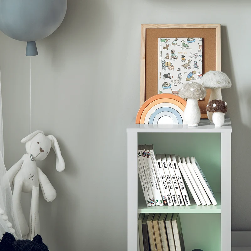 SoBuy KMB89-HG Bibliothèque pour Enfant, Banc Étagère de Rangement pour Jouets et Livres, Étagère à Livres pour Garçon Fille, 5 Compartiments