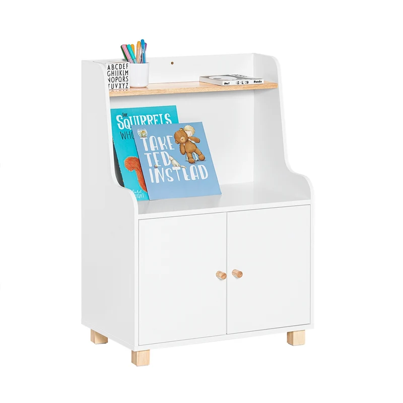 SoBuy KMB84-W Meuble de Rangement pour Chambre d’Enfant, Étagère de Rangement pour Jouets et Livres