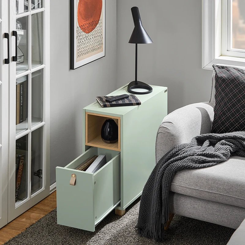 SoBuy FBT161-GR Bout de Canapé, Table d'Appoint