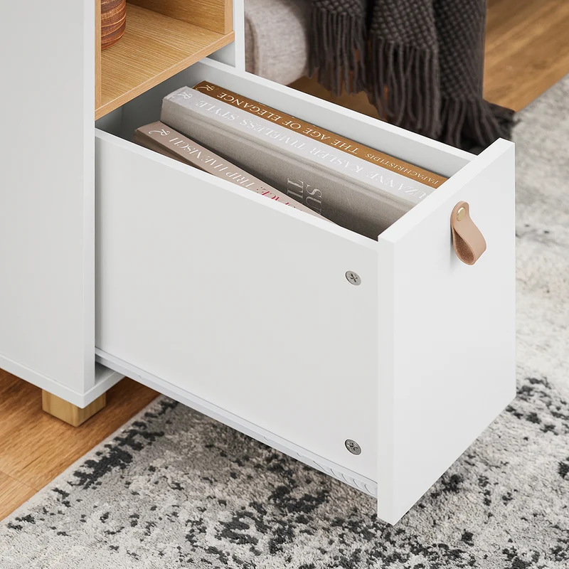SoBuy FBT161-WN Bout de Canapé, Table d'Appoint