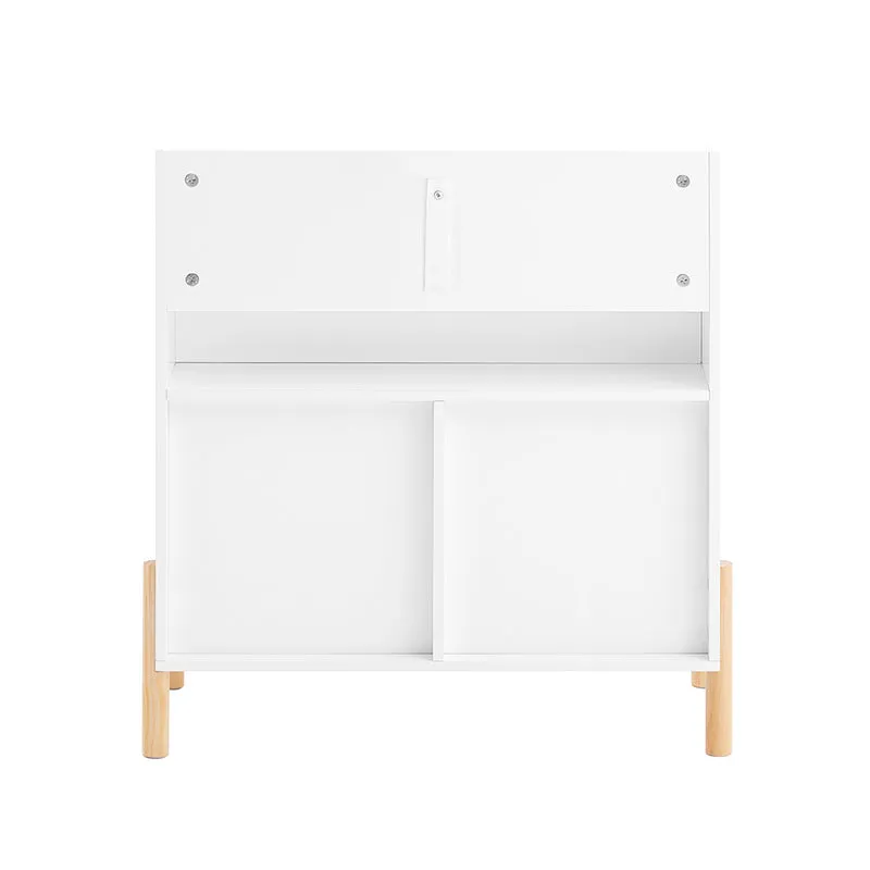 SoBuy KMB115-W Bibliothèque Enfant avec 4 Étagères et 2 Boîtes de Rangement