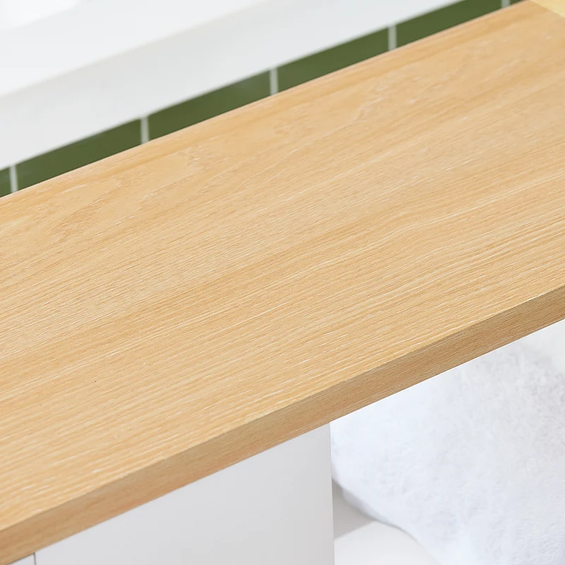 SoBuy BZR190-WN Support Papier Toilette Armoire Porte-Papier Toilette Porte Brosse WC Meuble de Salle de Bain sur roulettes