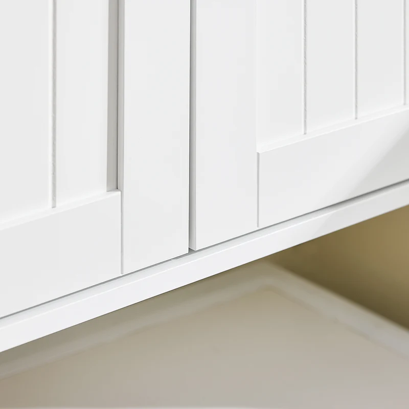 SoBuy BZR188-W Armoire Murale Placard de Rangement Meuble de Rangement Suspendu Salle de Bain