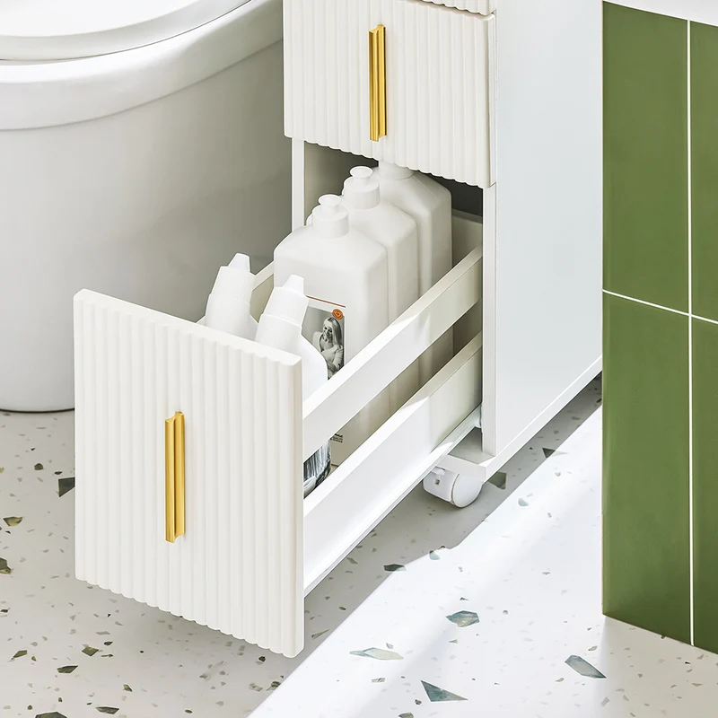 SoBuy BZR183-W Armoire Toilettes WC Support Papier Toilette Meuble de Salle de Bain