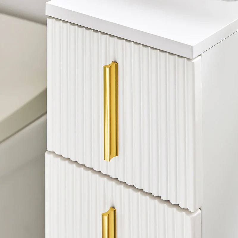 SoBuy BZR183-W Armoire Toilettes WC Support Papier Toilette Meuble de Salle de Bain