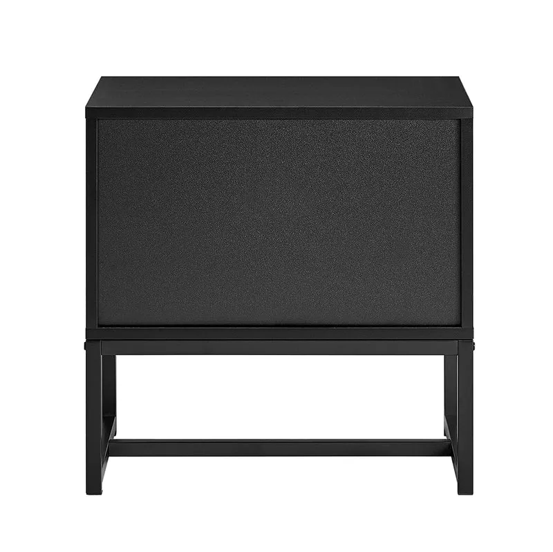 SoBuy FBT156-BR Bout de Canapé, Table de Chevet, Table de Nuit, Table d'Appoint avec 2 Tiroirs
