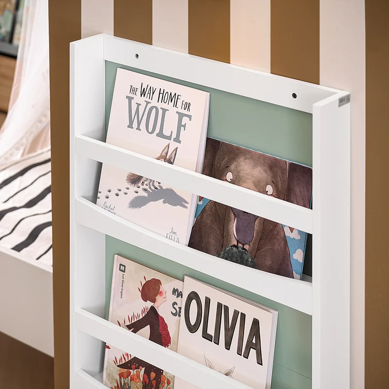 SoBuy KMB93-GR Bibliothèque pour Enfants, Étagère à Livres à 3 Niveaux Étagère de Rangement pour Chambre d'enfants