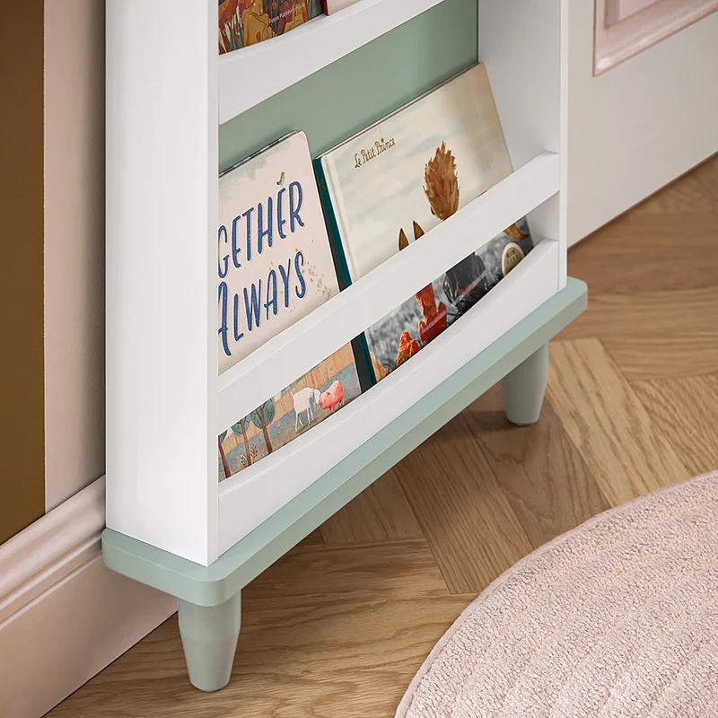 SoBuy KMB93-GR Bibliothèque pour Enfants, Étagère à Livres à 3 Niveaux Étagère de Rangement pour Chambre d'enfants