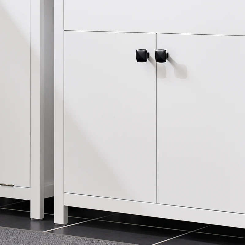 SoBuy BZR98-W Meuble sous-Lavabo, Meuble sous-Vasque à 2 étages réglable et 2 Portes