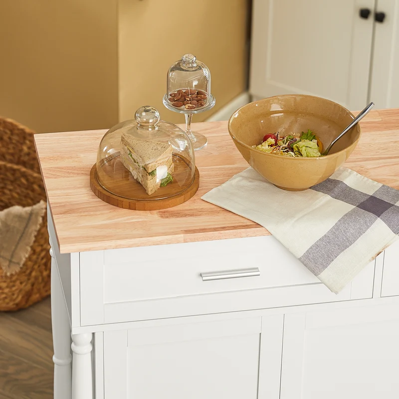 SoBuy FKW116-WN Desserte sur roulettes, Chariot de Cuisine