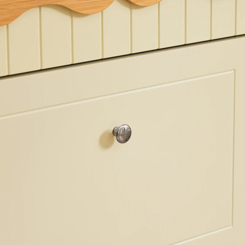SoBuy FSR124-MI Armoire à Chaussures à Chaussures, Commode à Chaussures sur Pieds, Meuble d'entrée avec 1 Tiroir et 2 Abattants