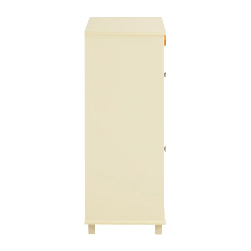 SoBuy FSR124-MI Armoire à Chaussures à Chaussures, Commode à Chaussures sur Pieds, Meuble d'entrée avec 1 Tiroir et 2 Abattants
