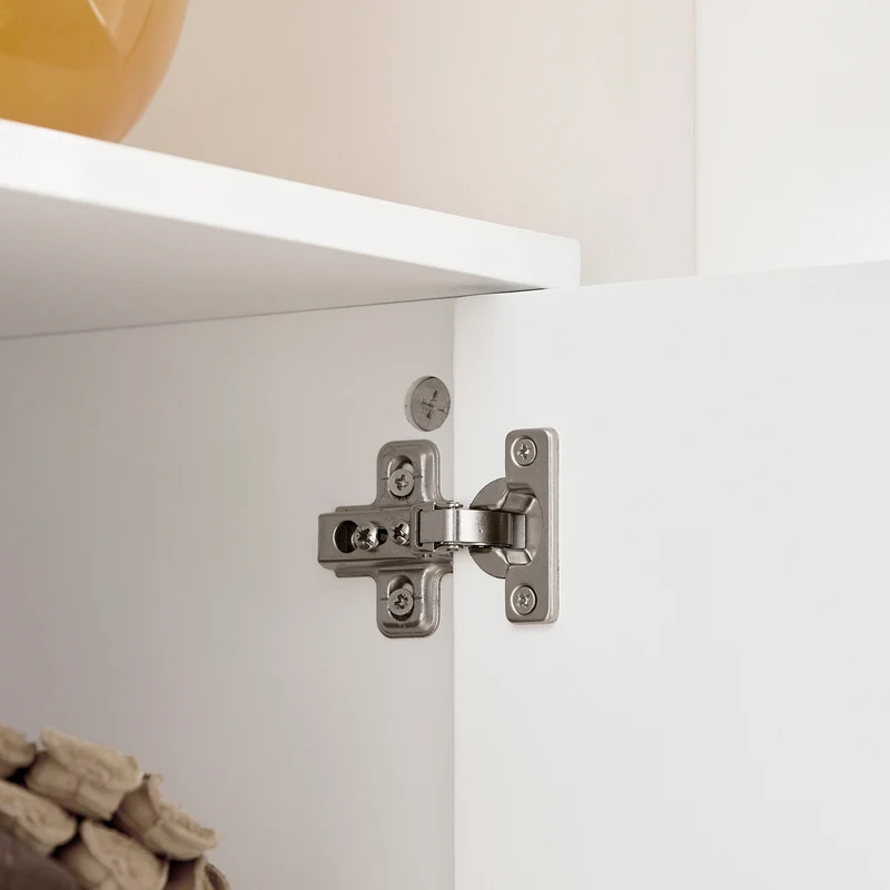 SoBuy FSR111-W Armoire à Chaussures 2 Abattants, 2 Compartiments Ouverts et 1 Porte pour Entrée Couloir, Blanc